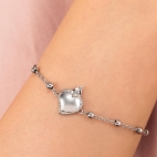 Morellato Devotion br. rosary ss heart 16+4cm femminile SARJ12