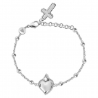 Morellato Devotion br. rosary ss heart 16+4cm femminile SARJ12