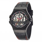 Maserati Potenza 42mm auto schelet blk dial blk s uomo