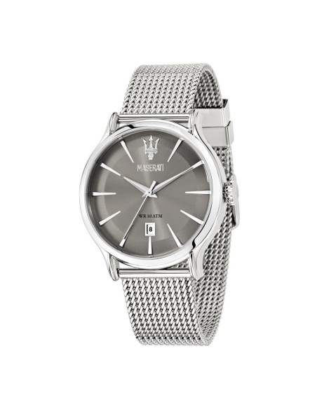 Maserati Epoca 42mm 3h gray dial brac mesh ss