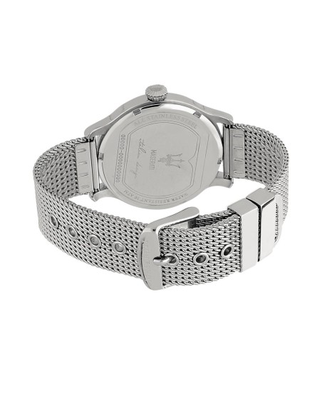 Maserati Epoca 42mm 3h gray dial brac mesh ss