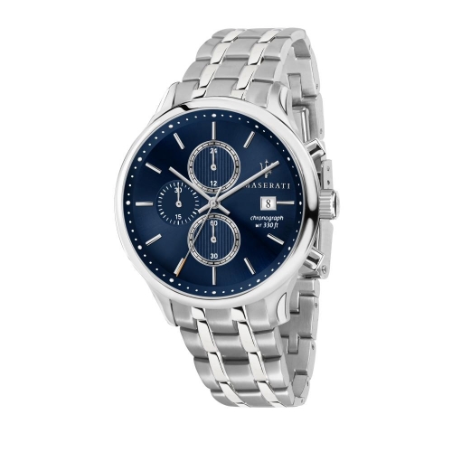 Maserati Gentleman 43mm chr blue dial ss br
