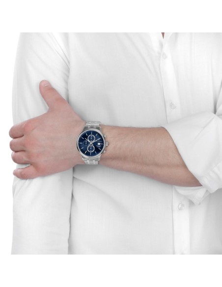 Maserati Gentleman 43mm chr blue dial ss br