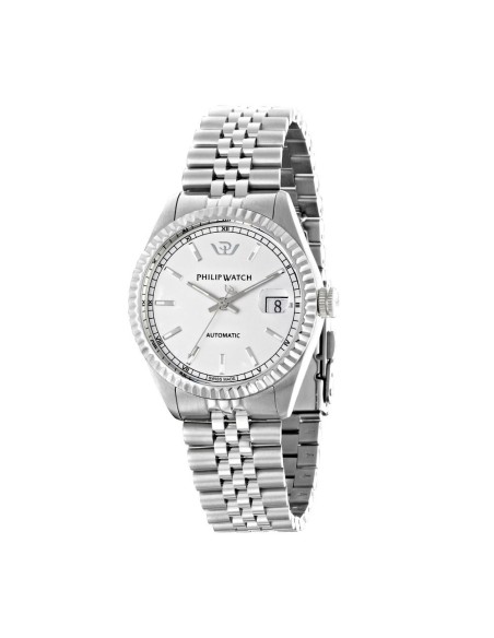 Philip Watch Caribe 39mm auto white silver bracelet
