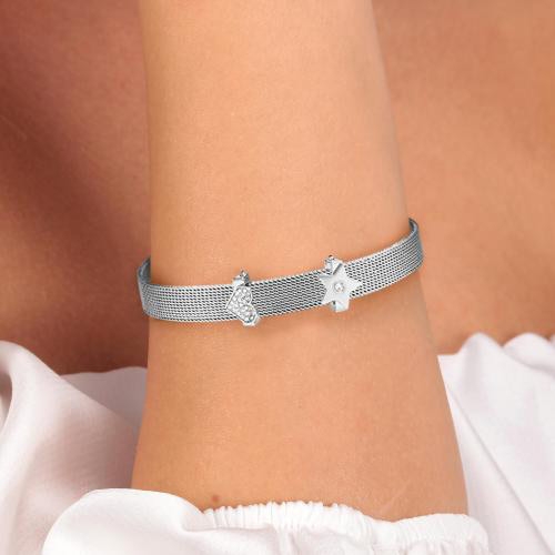 Morellato Tesori br.ss mesh bracelet 2 ss beads donna SAJU02