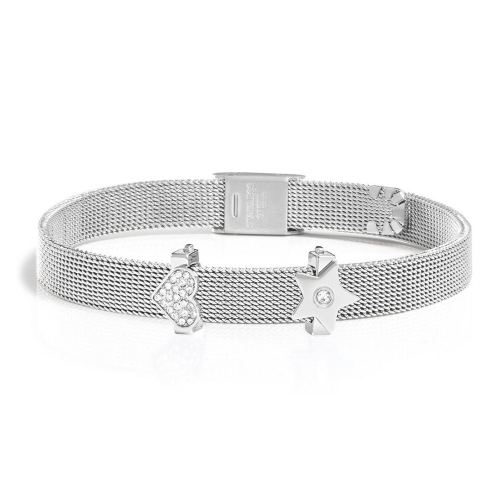 Morellato Tesori br.ss mesh bracelet 2 ss beads donna SAJU02