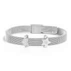 Morellato Tesori br.ss mesh bracelet 2 ss beads donna SAJU02