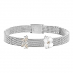 Morellato Tesori br.ss mesh bracelet 2 ss beads donna SAJU01