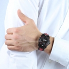 Sector Expander 90 40mm 3h black dial red st uomo R3251197060