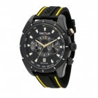 Sector 330 45mm chr black dial black strap maschile R3271794014