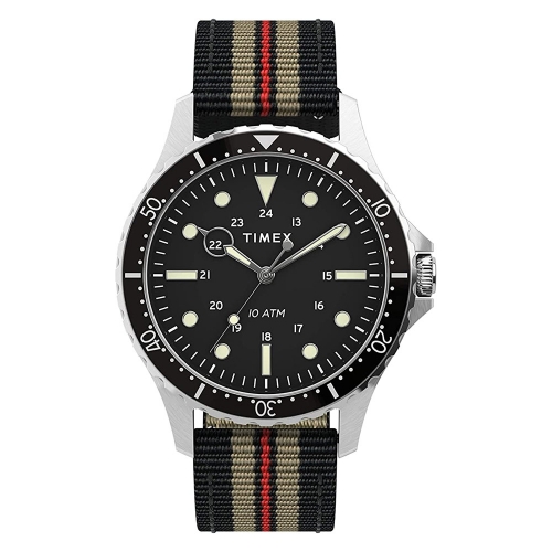 Orologio TIMEX uomo Navy XL tempo tessuto colorato / nero