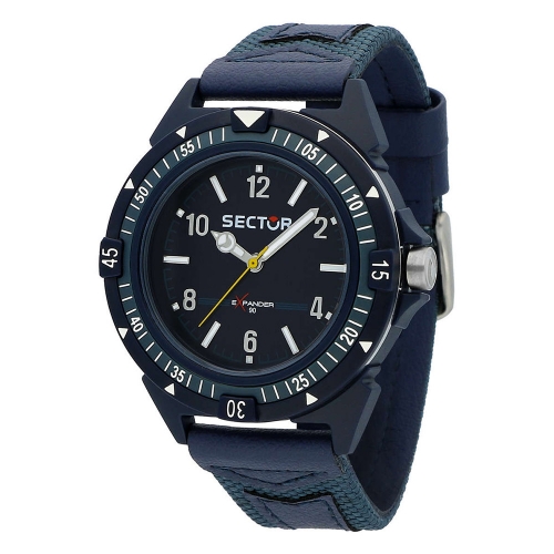 Sector Expander 90 44mm 3h blue dial/strap uomo R3251197054