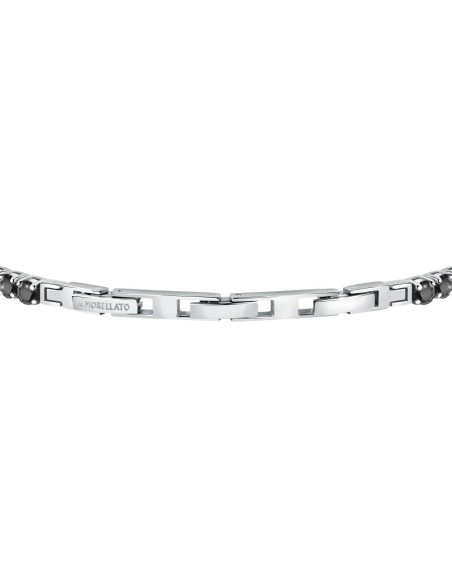 Morellato Tennis – Bracciale Uomo Argento con Cristalli Neri (SAEV46)