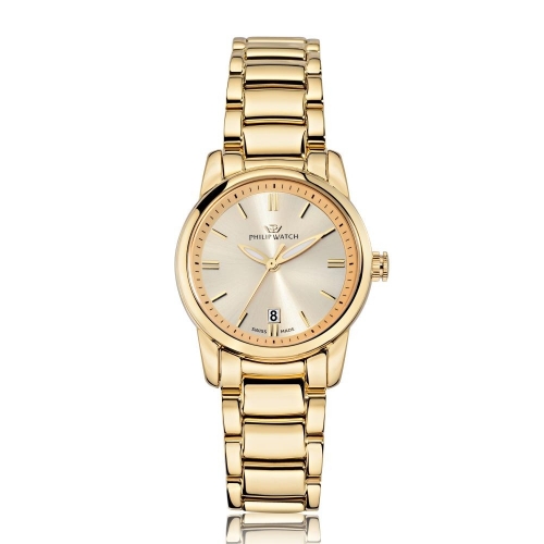Philip Watch Kent lady 30mm 3h yg dial bracelet yg