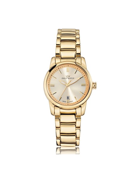 Philip Watch Kent lady 30mm 3h yg dial bracelet yg