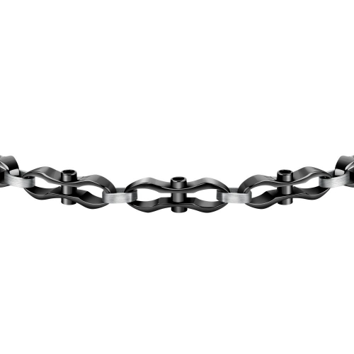 Bracciale SECTOR uomo Energy acciaio nero - 22 cm