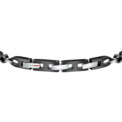 Bracciale SECTOR uomo Energy acciaio nero - 22 cm