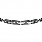 Bracciale SECTOR uomo Energy acciaio nero - 22 cm