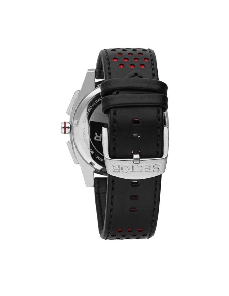 Sector 890 44mm chr black dial black strap
