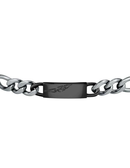 Sector Energy – Bracciale Uomo Acciaio con Dettagli Neri (SAFT56)
