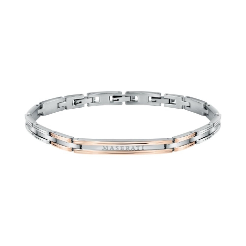 Bracciale MASERATI uomo Wip acciaio / oro rosa