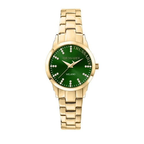 Orologio TRUSSARDI donna T-bent acciaio dorato...