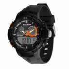 Sector Ex-47 47mm digital black w/orange strap uomo R3251508004
