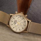 Sector 660 43mm mult beige dial mesh br beige maschile
