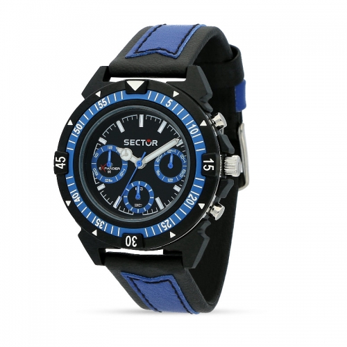Sector Expander 90 40mm mult black dial blk st uomo R3251197056