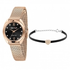 Sector 955 32mm 3h blk dial mesh br rg+br+box donna R3253518504