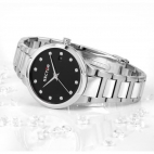 Sector 665 34mm 3h black dial br ss femminile R3253524505
