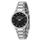 Sector 665 34mm 3h black dial br ss femminile R3253524505