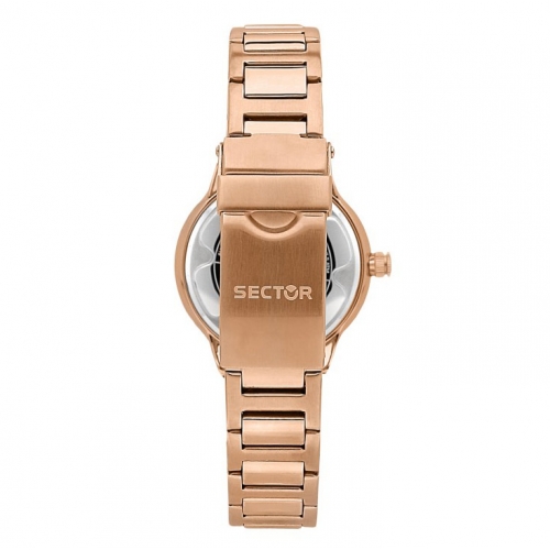 Sector 665 34mm 3h black dial br rg femminile R3253524503