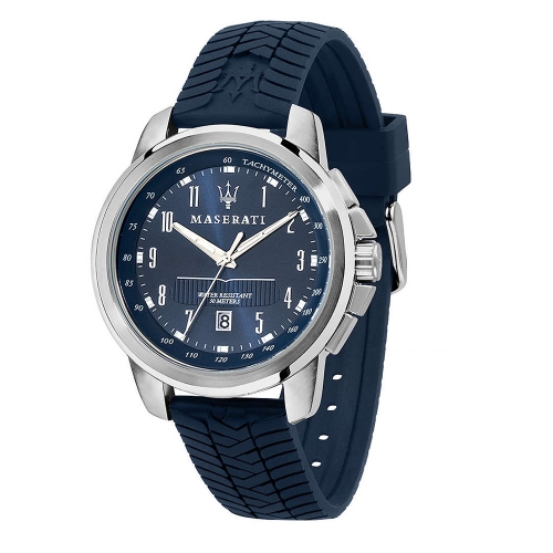 Maserati Successo 44 mm blue dial blue strap