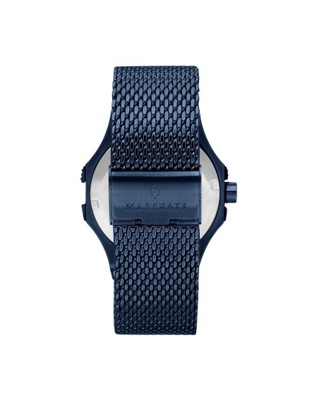 Maserati Blue edition 42mm 3h blue dial mesh br maschile