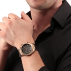 Maserati Triconic 43mm chr d.gun dial brown st