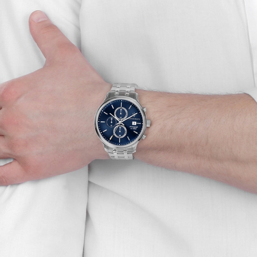 Orologio Maserati Gentleman crono acciaio - 43 mm