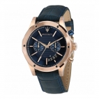 Maserati Circuito 44mm chro blue dial blue strap uomo