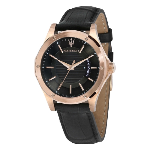 Maserati Circuito 42mm 3h d.gray dial black st uomo R8851127001