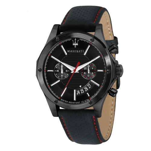 Maserati Circuito 44mm chro black dial black st uomo R8871627004