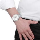 Trussardi T-complicity 45mm chr silver dial br ss