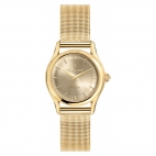 Trussardi T-light 32mm 2h cream dial mesh br yg