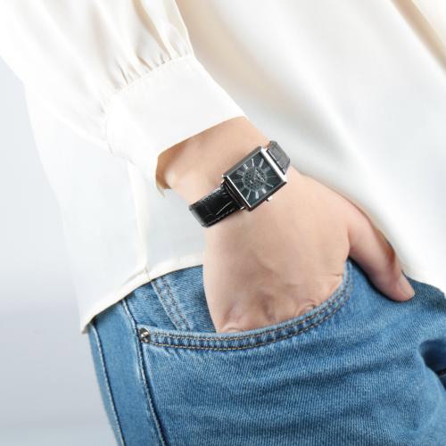 Trussardi T-princess 25mm 2h black dial black stra