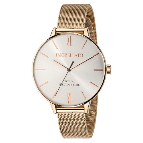 Morellato Ninfa 36mm 3h silver dial mesh rg donna R0153141520