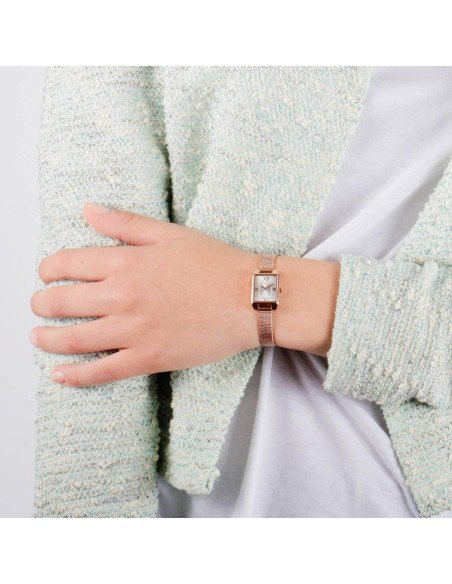 Morellato Sensazioni 17x26mm 2h sil dial mesh rg donna