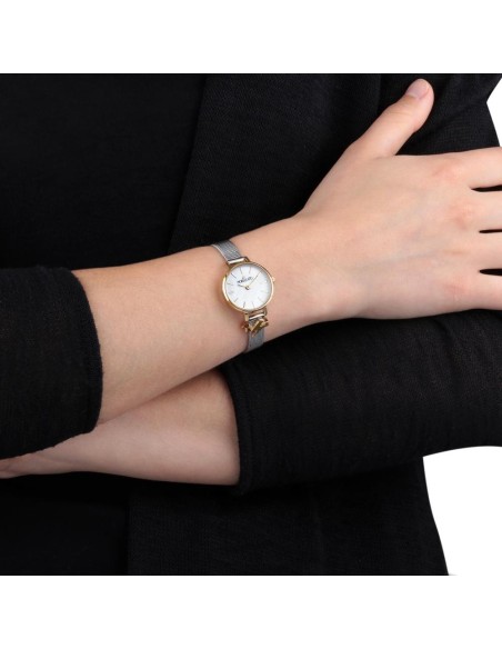 Morellato Sensazioni 2h 24mm wht dial ss+gold br donna