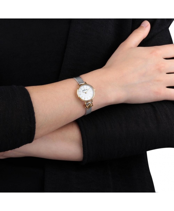 Orologi donna: orologio donna Morellato Sensazioni 2h 24mm wht dial ss+gold  br R0153142524