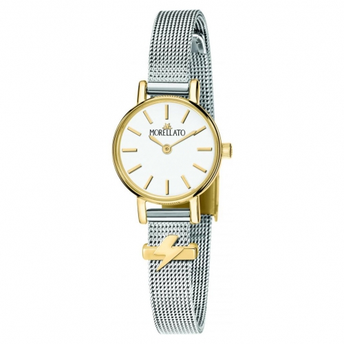 Morellato Sensazioni 2h 24mm wht dial ss+gold br donna
