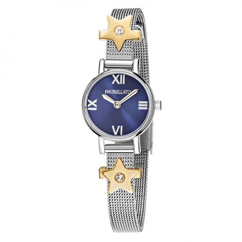Morellato Tesori 20mm 2h blue dial br ss 2 bead donna