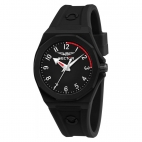 Sector 960 41mm 3h blackred dial black sili st maschile